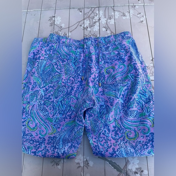 Lilly Pulitzer Blue and Purple Ankle-Length Cropped Pants - Picture 4 of 8